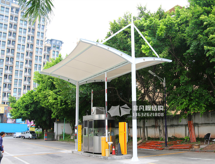GT001 崗?fù)こ鋈肟谑召M(fèi)膜結(jié)構(gòu)雨棚 深圳觀瀾工廠