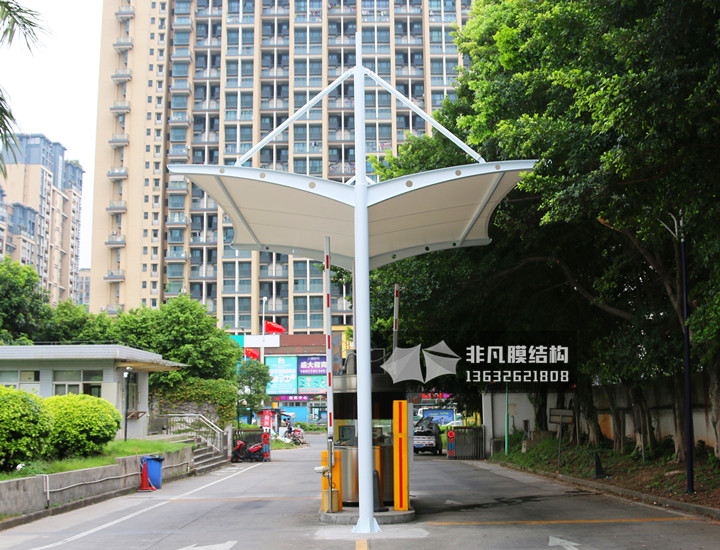 GT001 崗?fù)こ鋈肟谑召M(fèi)膜結(jié)構(gòu)雨棚 深圳觀瀾工廠