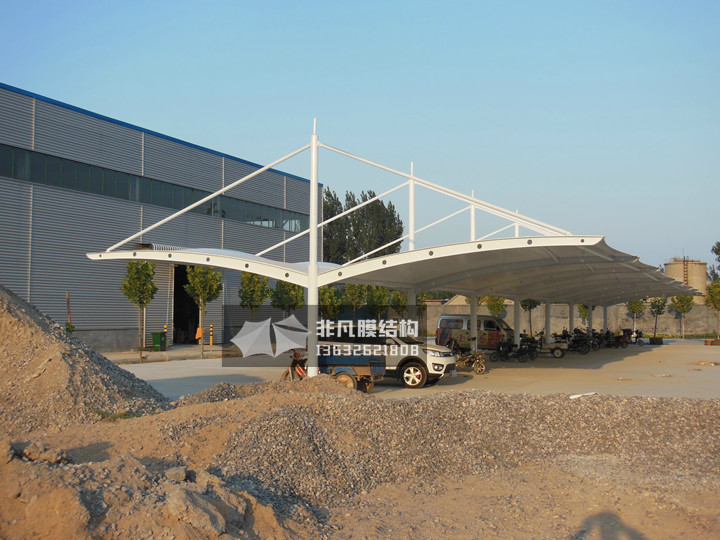TC011 membrane structure parking shed