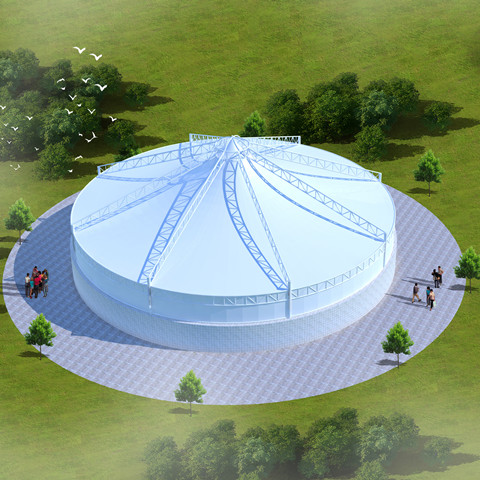 WS005 Sewage pool facilities of membrane structure
