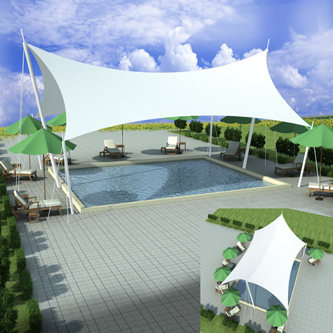 YC003 membrane structure canopy swimming pool