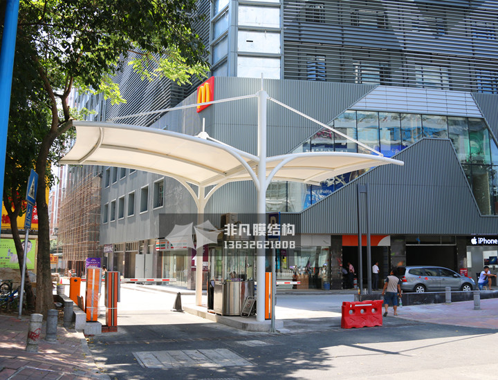 GT007 崗?fù)つそY(jié)構(gòu)雨棚 廣州市東圃商業(yè)大廈