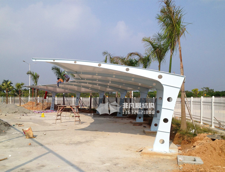TC029 膜結(jié)構(gòu)停車棚 江門軌道交通工廠