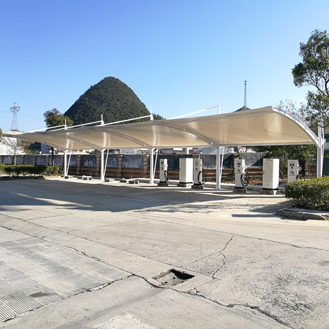 TC030 charging pile membrane structure canopy