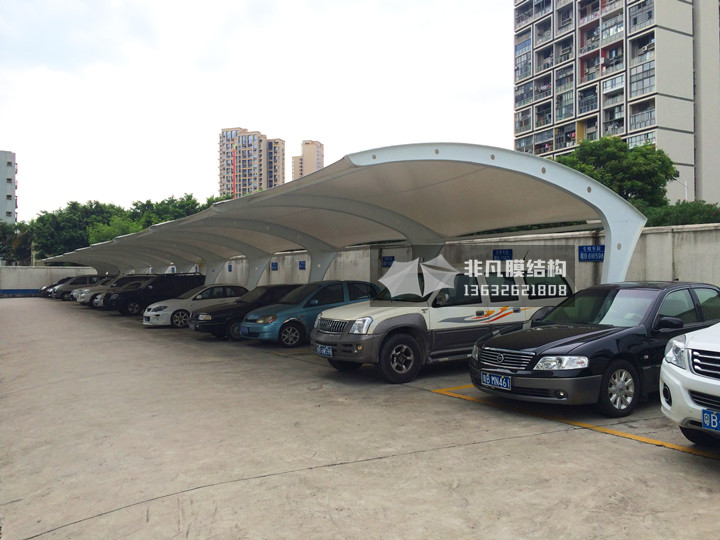 TC032 膜結(jié)構(gòu)停車棚 深圳蛇口保安公司
