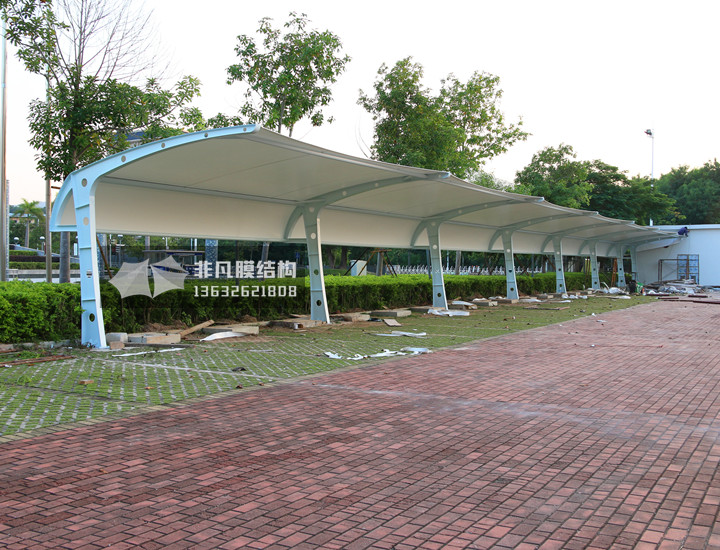TC035 充電站膜結(jié)構(gòu)雨棚 深圳坪山體育館