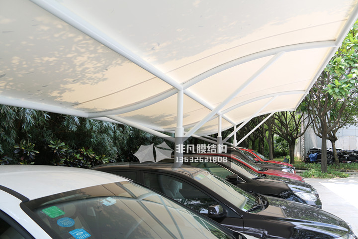 TC036 膜結(jié)構(gòu)停車棚 深圳華為生產(chǎn)基地