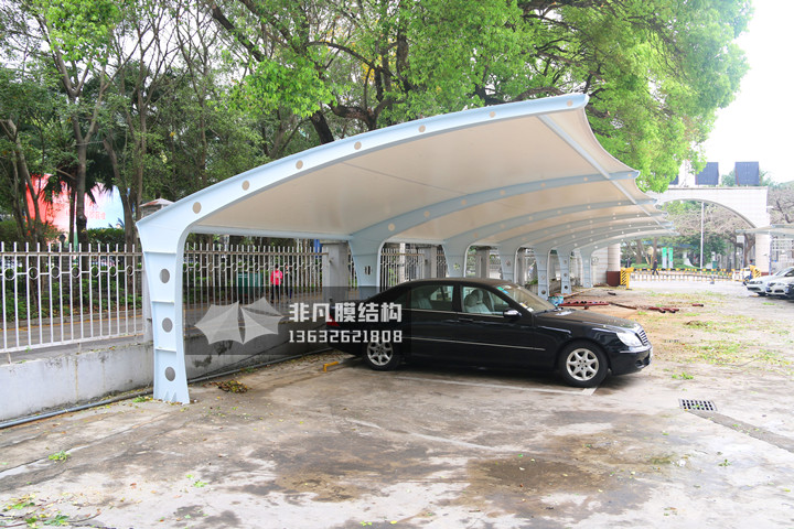 TC037 膜結(jié)構(gòu)停車棚 深圳制證中心