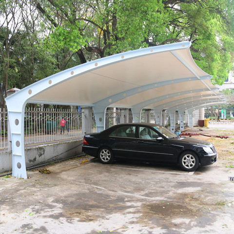 TC037 膜結(jié)構(gòu)停車棚 深圳制證中心