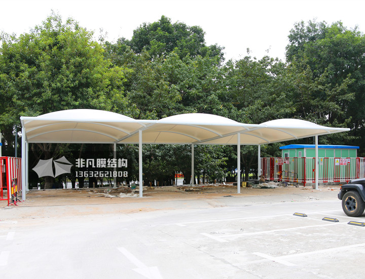 TC038 充電站膜結(jié)構(gòu)雨棚 福田的士碼頭