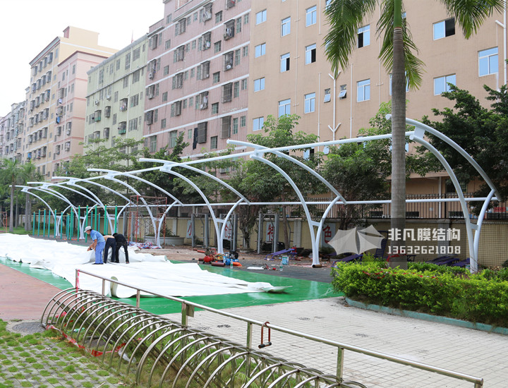 TC040 膜結(jié)構(gòu)雨棚 深圳南聯(lián)學(xué)校