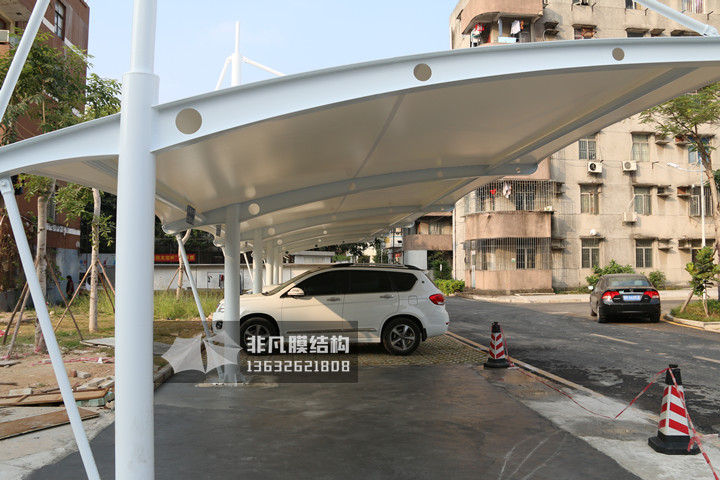TC041 膜結(jié)構(gòu)停車棚 深圳龍城工業(yè)區(qū)
