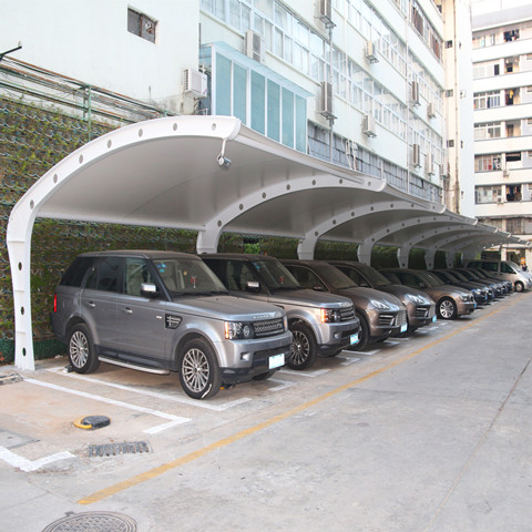 TC042 膜結(jié)構(gòu)停車棚 羅湖區(qū)新秀工業(yè)區(qū)