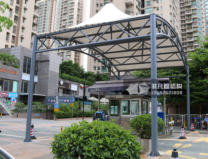 GT012 崗?fù)こ鋈肟谑召M膜結(jié)構(gòu)雨棚 南光城市花園