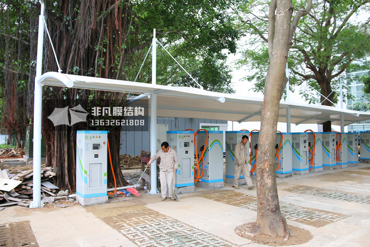 TC045 充電樁膜結(jié)構(gòu)雨棚 鹽田區(qū)政府